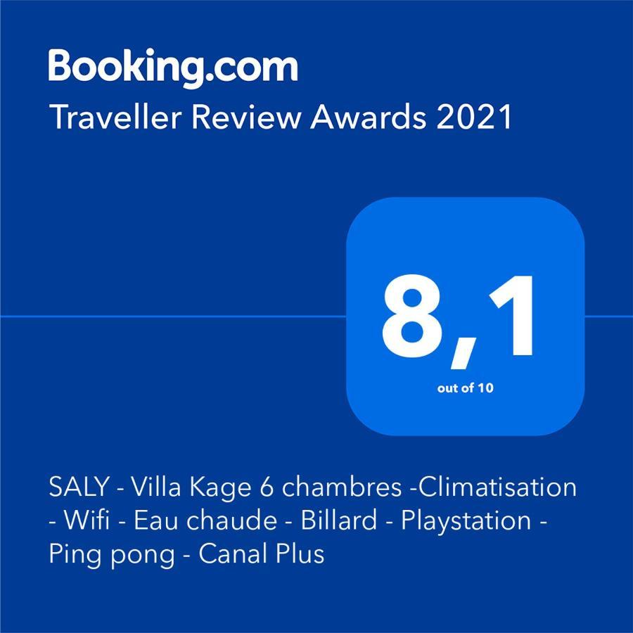 Saly - Villa Kage 6 Chambres -Clim-Wifi-Eau Chaude-Billard-Babyfoot-Ping Pong-Canal - Electricite Non Comprise Екстер'єр фото
